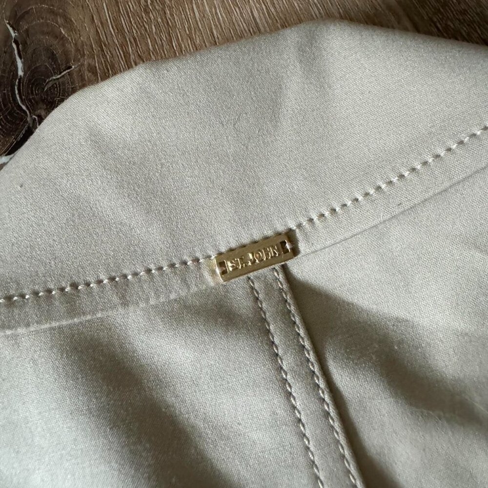 St. John Beige Collared‎ Jacket - image 5